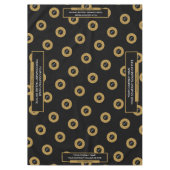 60 "x84" Trade Show Tafelkleed Logo Gold Zwart (Voorkant)