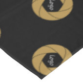 60 "x84" Trade Show Tafelkleed Logo Gold Zwart (Gekanteld)