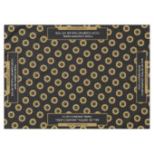 60 "x84" Trade Show Tafelkleed Logo Gold Zwart (Voorkant (Horizontaal))