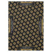 60 "x84" Trade Show Tafelkleed Logo Gold Zwart (Voorkant)