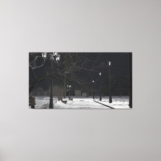60" x 40" Canvas Art met "City Park" afbeelding Afdruk (Voorkant)