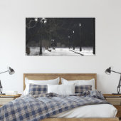 60" x 40" Canvas Art met "City Park" afbeelding Afdruk (Insitu (Slaapkamer))