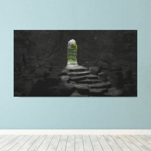 60" x 40" Canvas Art w' "Gateway to 2024" Afbeeldi (Insitu (Houten vloer))