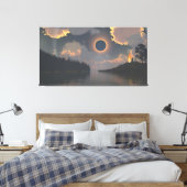 60" x 40" Canvas Art with "Eclipse" image (Insitu (Slaapkamer))