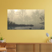 60" x 40" Canvas Art with "Foggy Dawn" image (Insitu (Woonkamer))