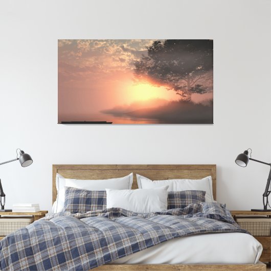60" x 40" Canvas Art with "Misty" image (Insitu (Slaapkamer))