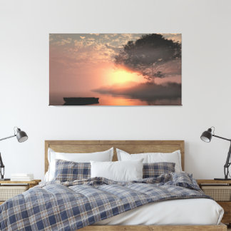 60" x 40" Canvas Art with "Misty Island" image Afdruk
