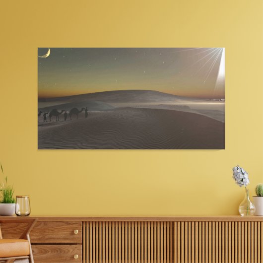 60' x 40" Canvas Kunst met "Yonder Star" afbeeldin (Insitu (Woonkamer))