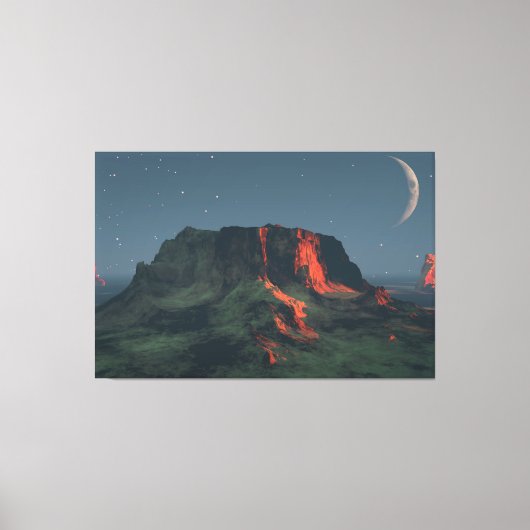 60" x 40" Canvas Kunst w' "Desert Monuments" afbee (Voorkant)