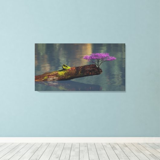 60"x 40"document poster met "Hergeboorte"afbeeldin Canvas Afdruk (Insitu (Houten vloer))