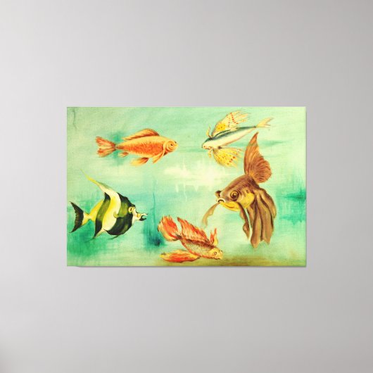 60 x 40-inch acquario canvas afdruk (Voorkant)