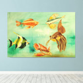 60 x 40-inch acquario canvas afdruk (Insitu (Houten vloer))