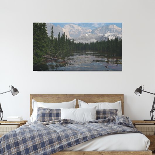 60 x 40 inch canvas poster met afbeelding "Boreal  (Insitu (Slaapkamer))