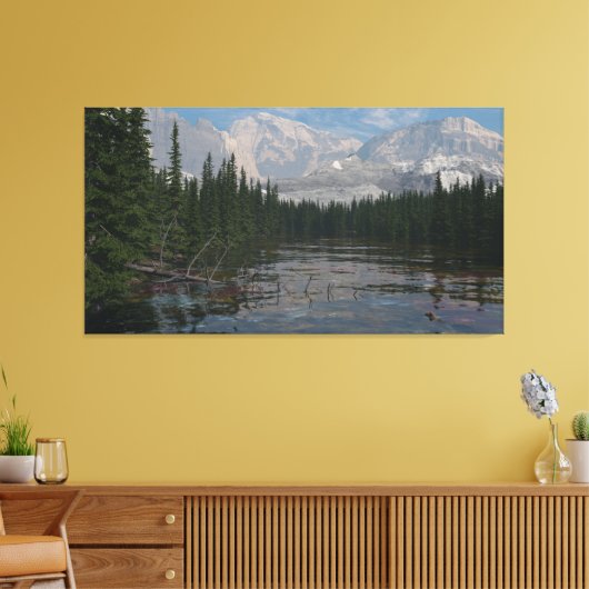 60 x 40 inch canvas poster met afbeelding "Boreal  (Insitu (Woonkamer))