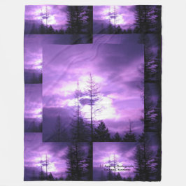 60 x 80 Paarse Lucht Dekbed van Fleece Deken