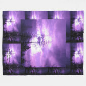 60 x 80 Paarse Lucht Dekbed van Fleece Deken (Voorkant (Horizontaal))