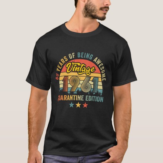 60 Years Of Being Awesome 1961 Shirt (Voorkant)