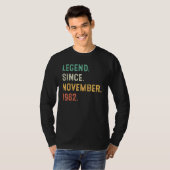 60 Years Old  60th Bday Men Legend Since November  T-shirt (Voorkant volledig)