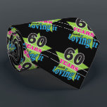 60 Years Old and Loving It | 60th Birthday Stropdas<br><div class="desc">60 Years and Loving It Tie. A fun gift for someone's 60th birthday. ⭐ 99% van mijn designs in my store are done in layers. This makes it easy for you to resize and move the graphics and text around so that it will fit each product perfectly. ⭐ (Please be...</div>