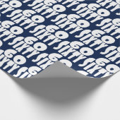 60 Zestig jaar oud in BIG Bold LEttering Cadeaupapier (Hoek)