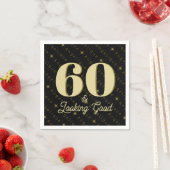 60 & Ziet er goed uit Gouden Verjaardag Servet (Insitu)