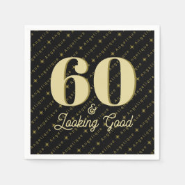 60 & Ziet er goed uit Verjaardag Servet