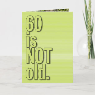 60 zijn Geen oud WENSKAART Kaart