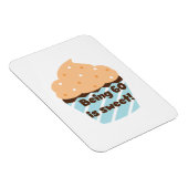 60 zijn is zoete T-shirts en cadeautjes Magneet (Rechterzijde)