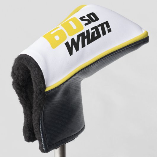 60 zo wat Positief Citaat 60e verjaardag Golfheadcover (3/4 voorkant)