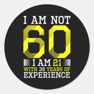60e 60 ronde sticker