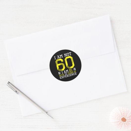 60e 60 ronde sticker (Envelop)