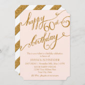 60e, 60e verjaardag Ticket Celebration van de Part Kaart (Voorkant / Achterkant)