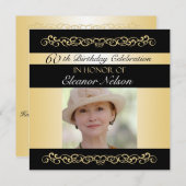 60e-69e verjaardag van de uitnodigingen van de Par (Voorkant / Achterkant)