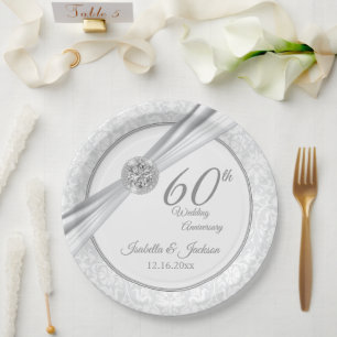 60e / 75e Diamond-Jubileum Papieren Bordje