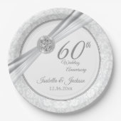 60e / 75e Diamond-Jubileum Papieren Bordje (Voorkant)