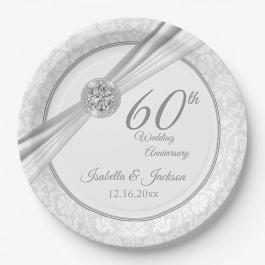 60e / 75e Diamond-Jubileum Papieren Bordje (Voorkant)