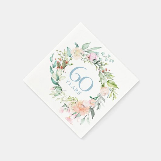 60e / 75e jubileum Country Roses bloemstuk Servet (Hoek)