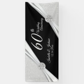 60e / 75e Jubileum met diamant Spandoek (Verticaal)