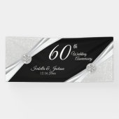 60e / 75e Jubileum met diamant Spandoek (Horizontaal)