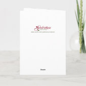 60e aangepaste naam ordinatie Jubileum Silver Cha Kaart (Achterkant)