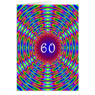 60e Abstracte Trippy Swirls van Birthday