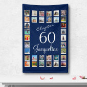 60e Birthday Blue Banner