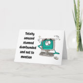 "60e" BIRTHDAY-CONFUSED COMPUTERKaart Kaart (Voorkant)