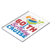 60e 'Birthday' cruise Cruising 60 jaar oud Notitieboek (Linkerzijde)