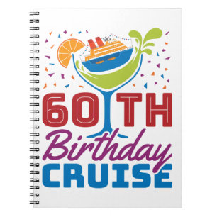 60e 'Birthday' cruise Cruising 60 jaar oud Notitieboek