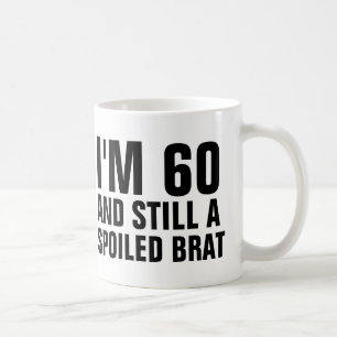 60E BIRTHDAY FUNNY COFFEE MUGS, BRAT KOFFIEMOK