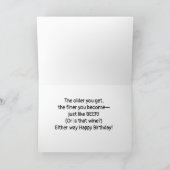 **60e BIRTHDAY** LIFT ONE UP! Kaart (Binnen)