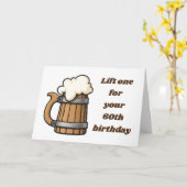 **60e BIRTHDAY** LIFT ONE UP! Kaart (Gele Bloem)