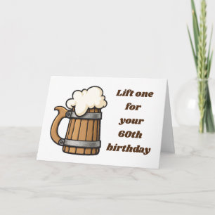**60e BIRTHDAY** LIFT ONE UP! Kaart