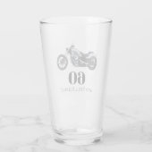60e Birthday-motorfietsthema Koolpartij Glas (Achterkant)